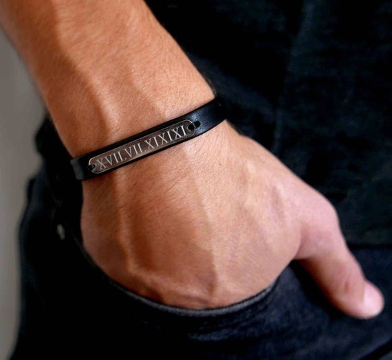 Personalized Mens Cuff Bracelets - Engraved Bracelet for men - Nadin Art  Design - Personalized Jewelry