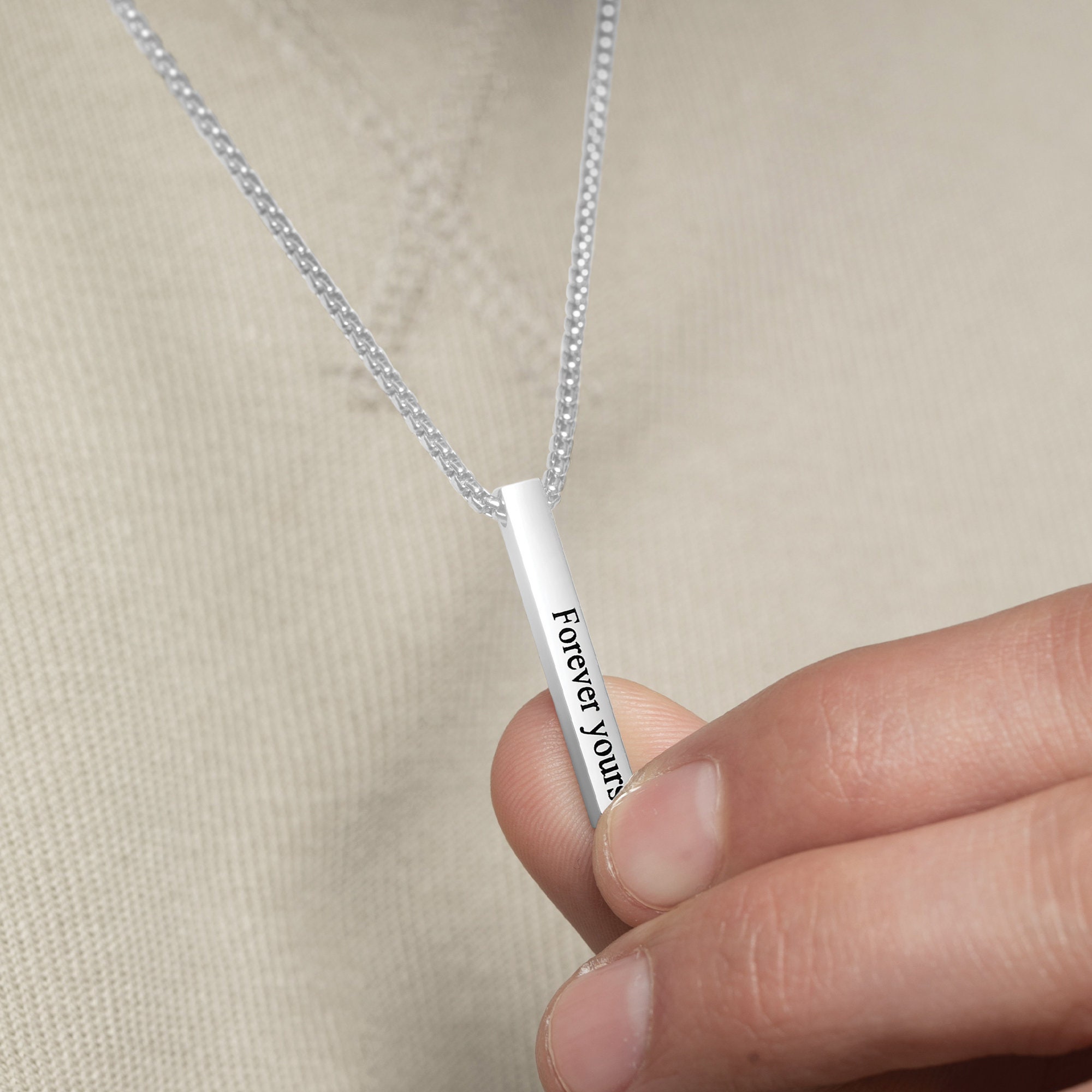 Men's Custom Necklace Men's Personalized Necklace Etsy