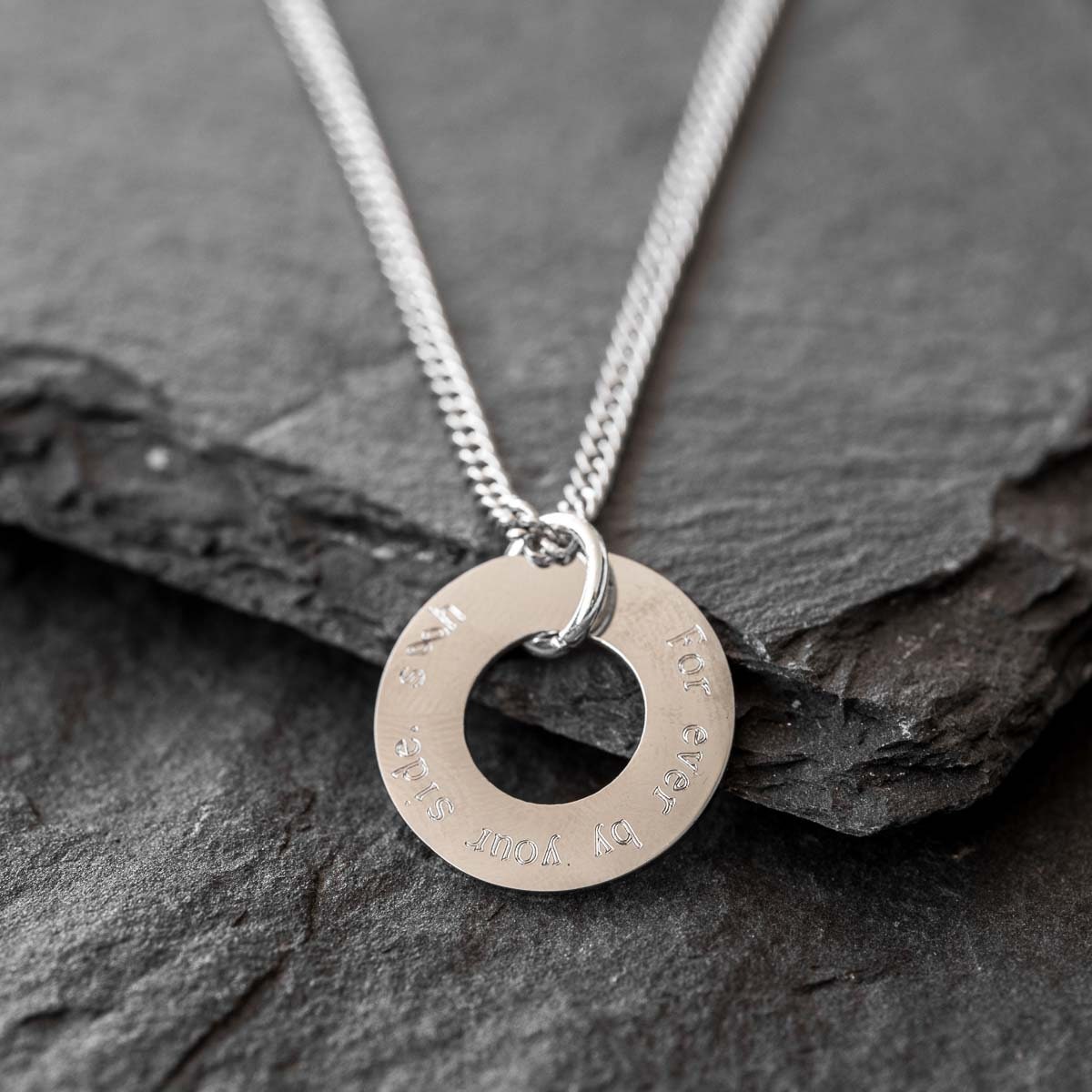 Men's Engraved Necklace Men's Personalized Necklace Etsy