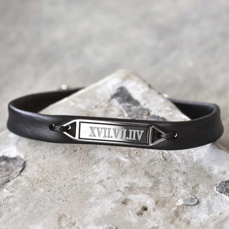 Men's Personalized Bracelet Men's Custom Bracelet Etsy