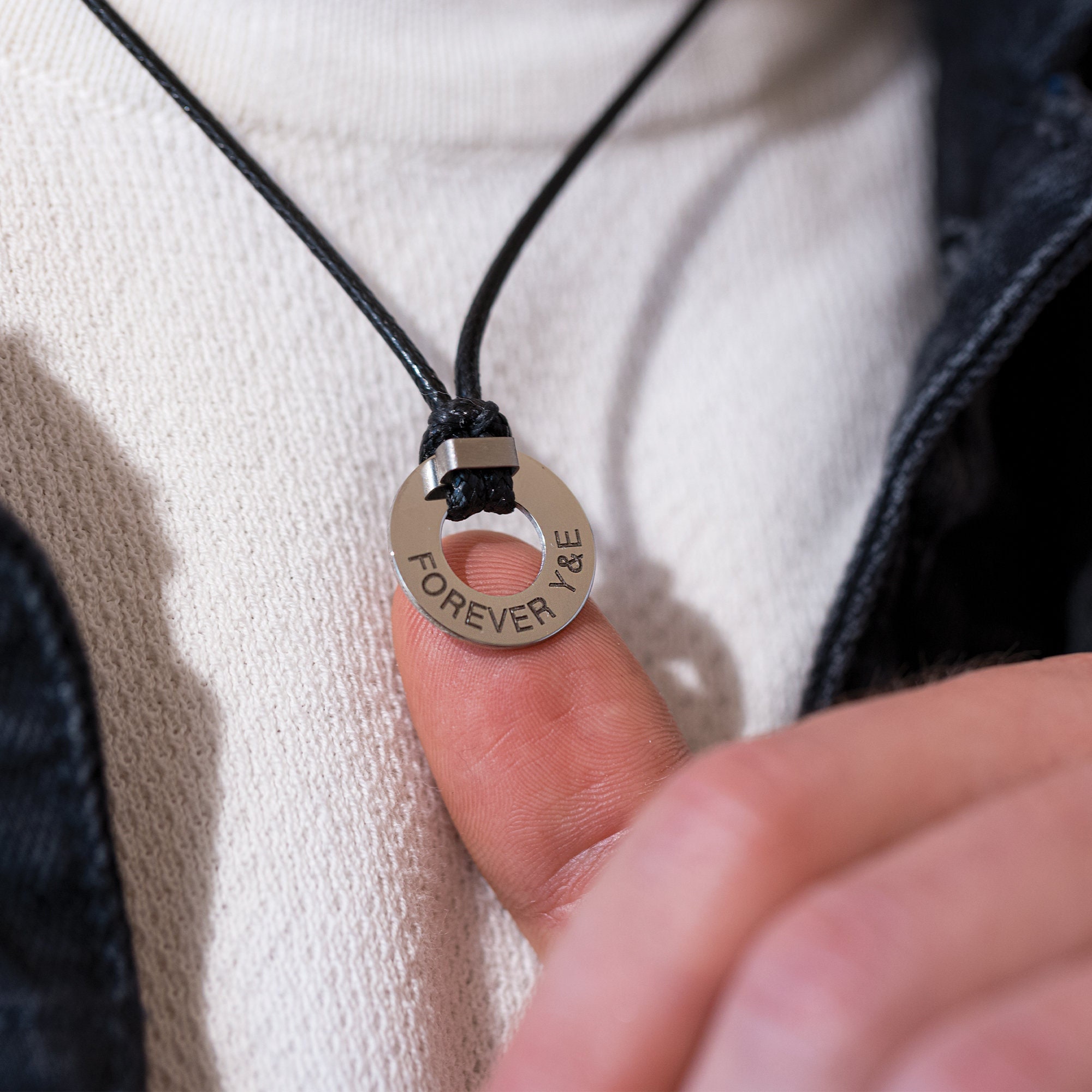 Men's Custom Necklace Men's Personalized Necklace Etsy