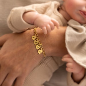 Personalize Mother Bracelet, Family Bracelet, Custom Gift For Mom,Mothers Day Gift, Kids Name Bracelet,Gift for Mother&#39;s Day Valentine&#39;s Day
