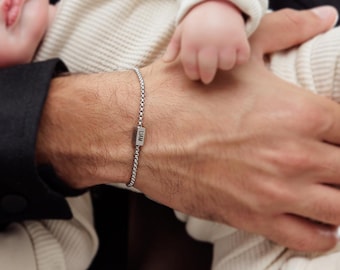 Daddy Bracelet,Custom Dad Bracelet With Kids Name,Family Name Bracelet,Father jewelry,Personalized Gift For Dad,Dad Gift From Kids,Christmas
