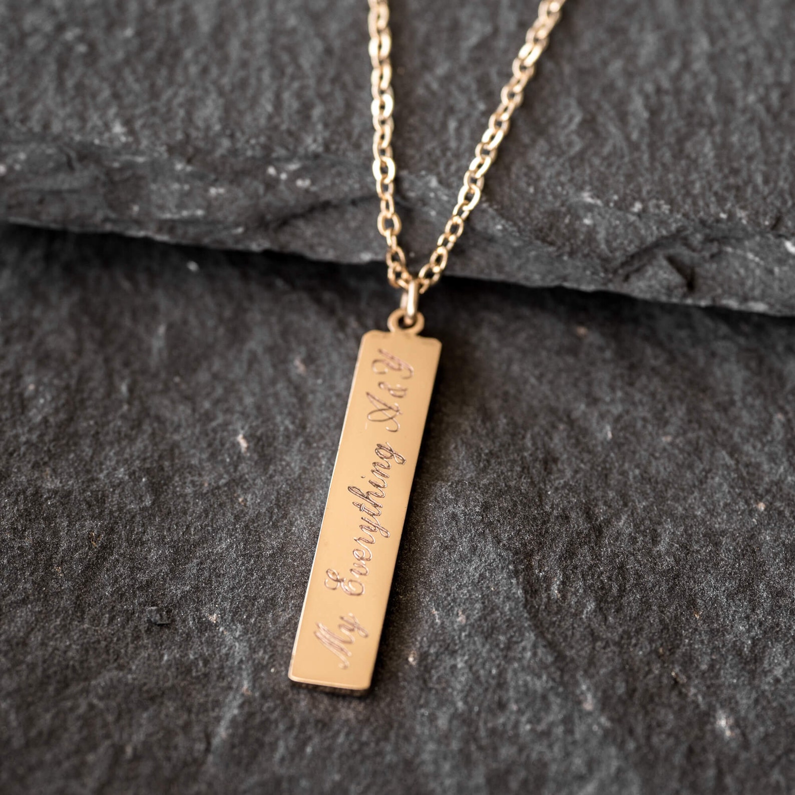 Personalize Bar Necklace Men's Bar Necklace Men's Etsy