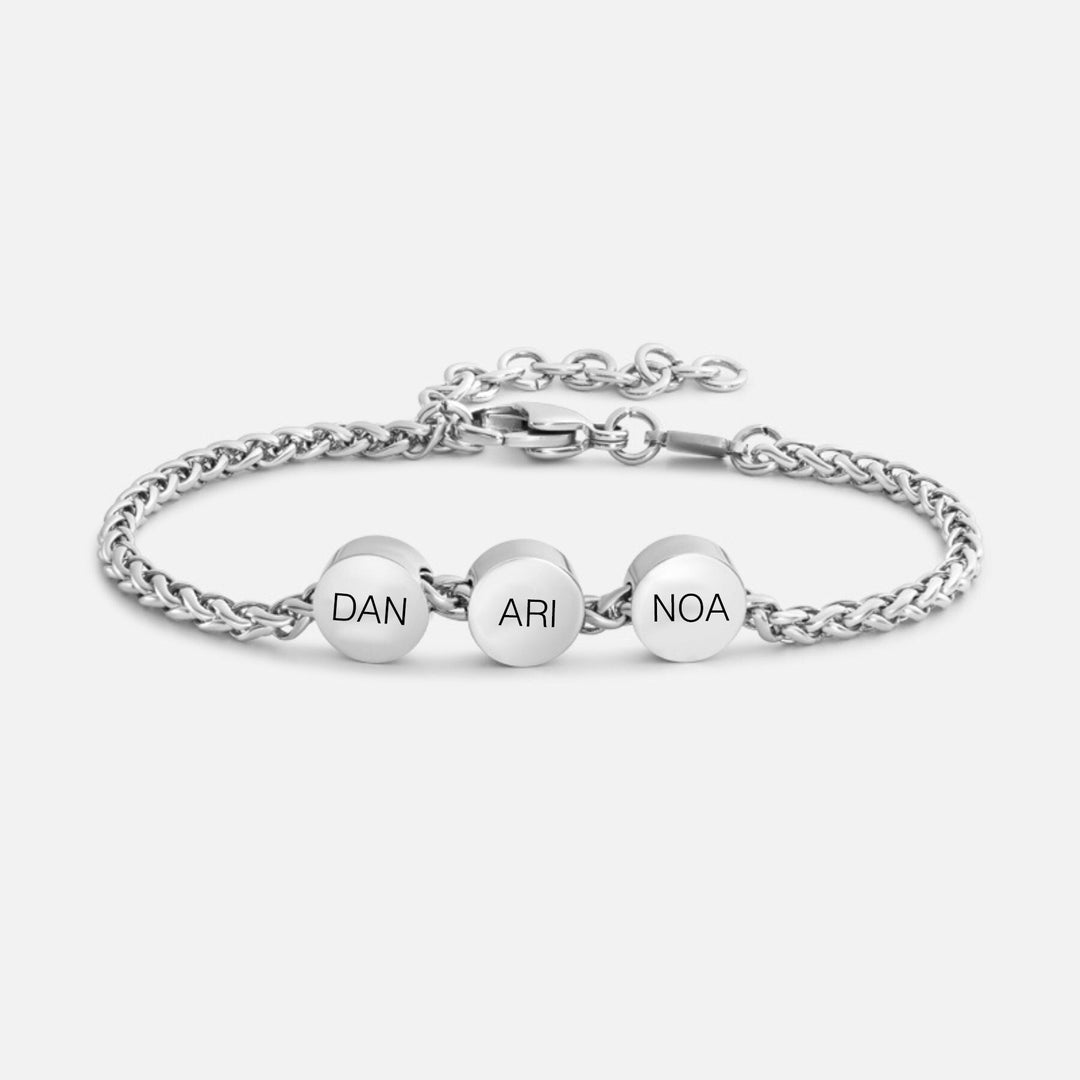 Dad Bracelet With Kids Names, Bracelet for Dad, Personalized Gift for