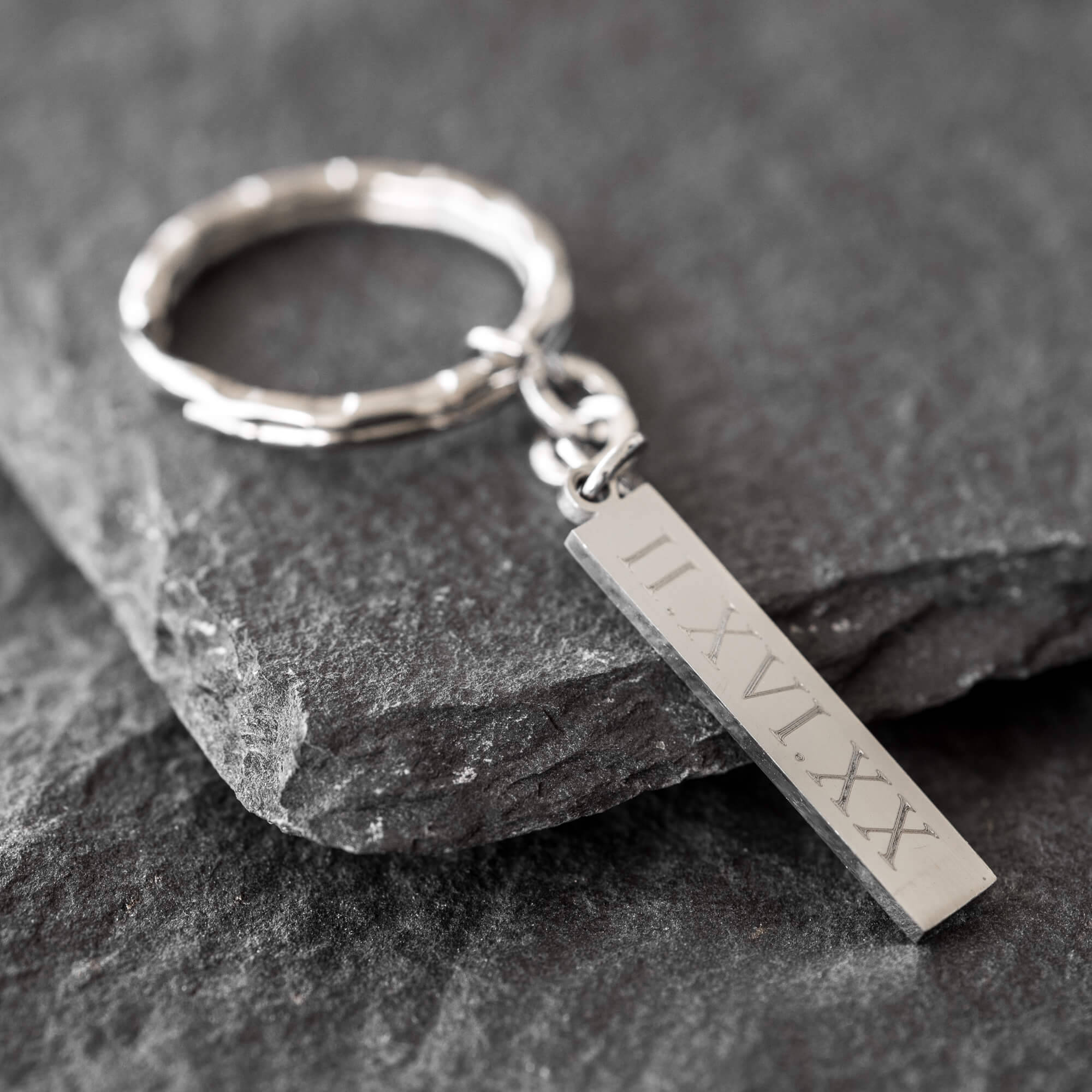 Bar Keychain Date Keychain Personalized Keychain | Etsy