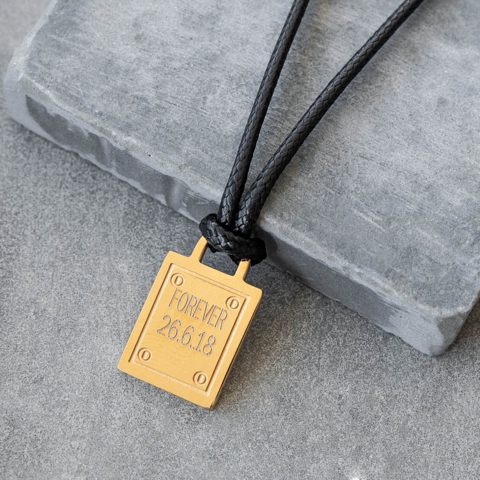 Men's Personalized Necklace Men's Custom Necklace Etsy