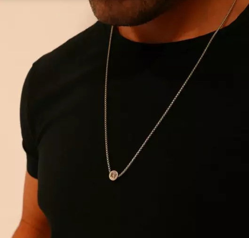 Men's Custom Necklace Men's Personalized Necklace Etsy