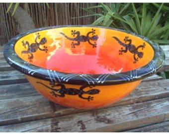 Decorative Hand Made Gecko Design Wash Basin
