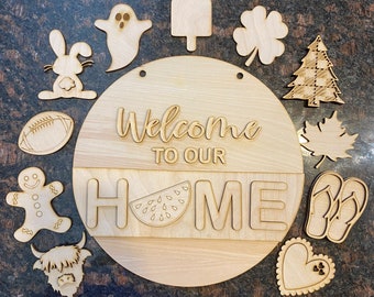 Interchangeable HOME Sign SVG FILE