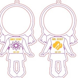 Girl Scout Ornament SVG - Etsy