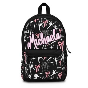 Personalized Dance Backpack for Girls, Ideal for Dance Classes, Recitals, Ballerinas, Gifts for Students