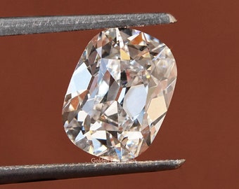 Diament o szlifie poduszkowym Old Mine, laboratoryjnie hodowany/Old Cut Man Made Loose Diamond na obrączkę ślubną/Ekologiczny diament o masie 3,10 ct na prezent rocznicowy