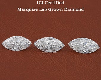 Marquise Cut Lab Grown Loose Diamond/ 6.00 To 10.00 CT Eco Friendly Loose Diamond/ Man Made Diamond For Wedding Gift/ Loose Diamond For Her