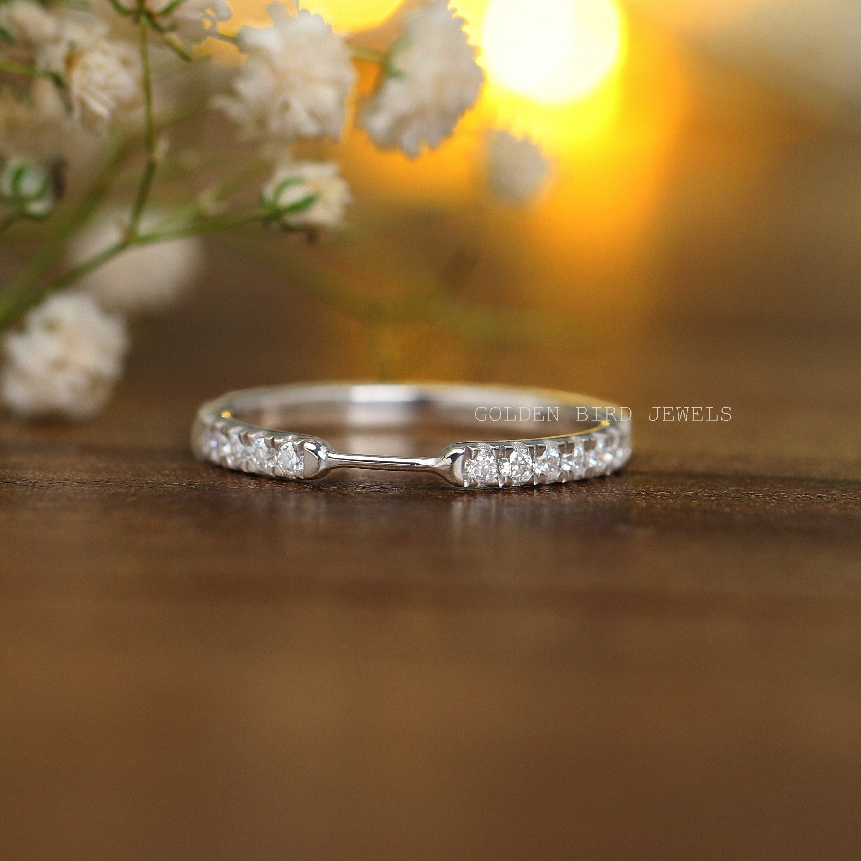 Notched wedding band deals