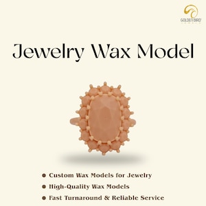 RPT Wax Model: 3D Printed Wax Model For Customized Jewelry | Wax Mold for Jewelry Casting | Create Beautiful Rings & Custom Designs Easily