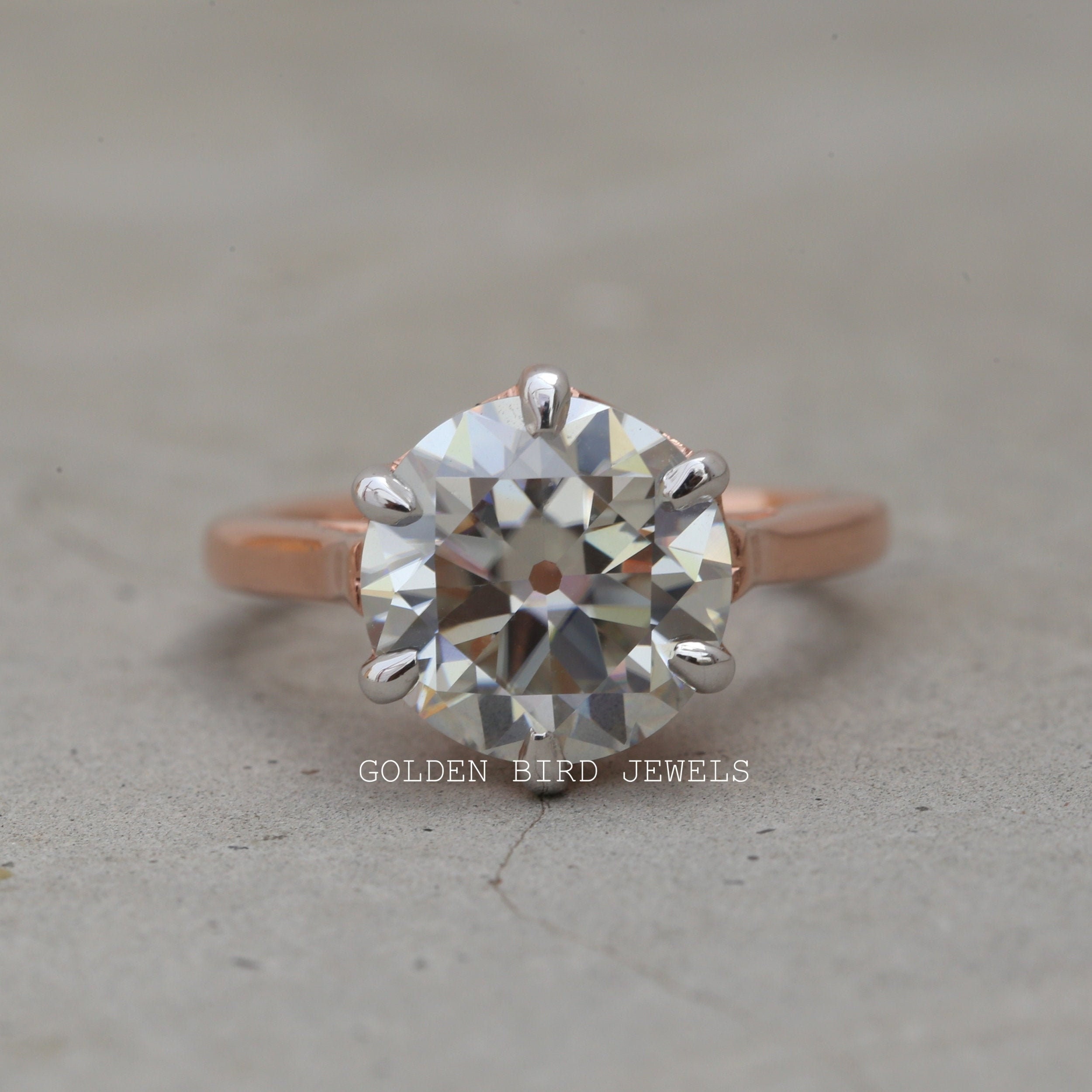 Loose Moissanite Off White Yellow Color 1.00 TO 1.75 CT Round Cut For Ring