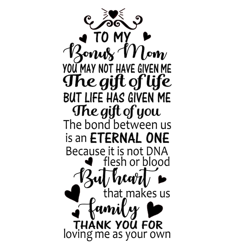 Download Bonus Mom SVG and Laser Cut File | Etsy