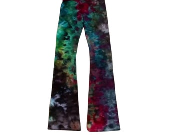 tie dye flare yoga pants