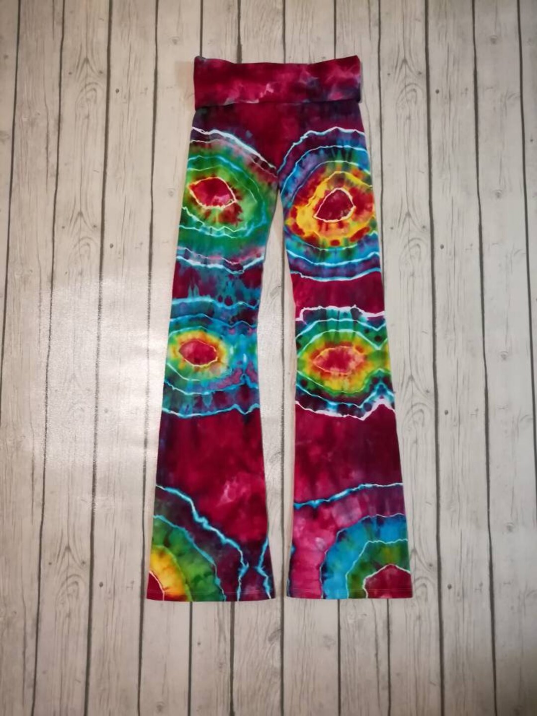 Tie Dye Yoga Pants, Geode Tie Dye Yoga Pants, Tie Dye Leggings, Tie Dye