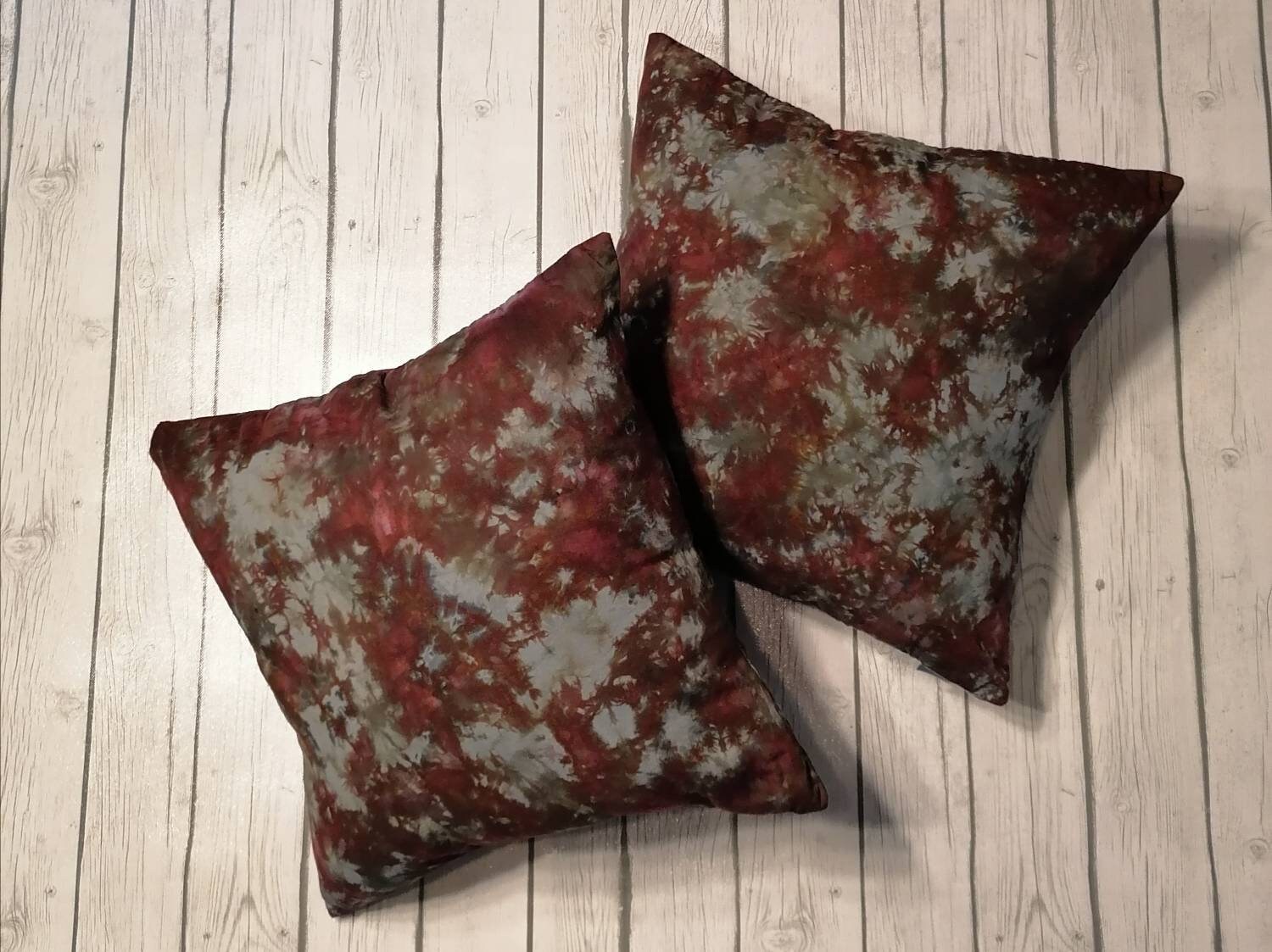 tie dye throw pillow