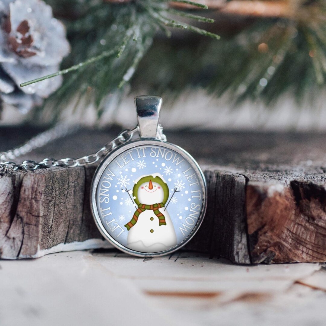 クリスマス レット・イット・スノー スノーマン ウィンター シルバー