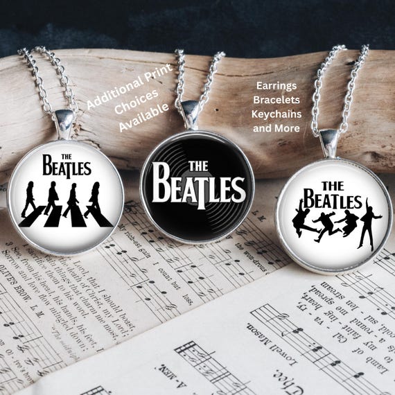 The Beatles Beatlemaniac Fab Four Fan Art Music Silver Jewelry