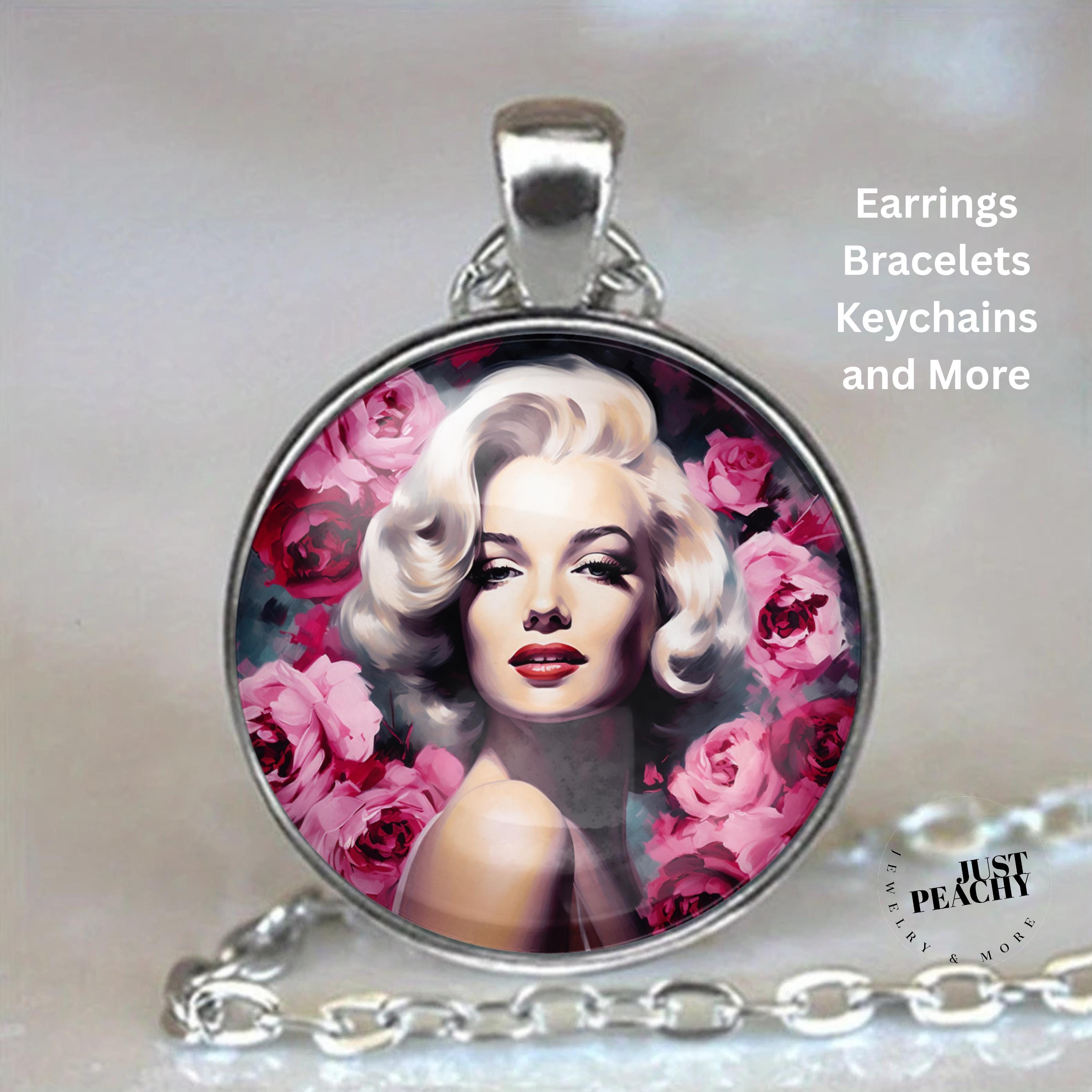 Collana Donna Con Ciondolo Rosa In Acciaio Inox – Gioiello Vintage A Forma Di Moneta Rotonda, Look Retrò Argento - copertina