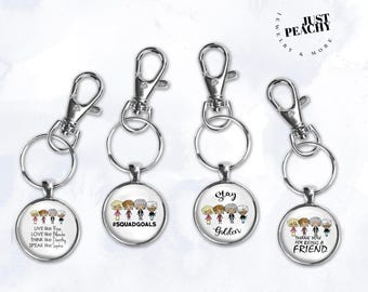 Golden Girls Keychain: Betty White Fan Gift, Friendship Charm