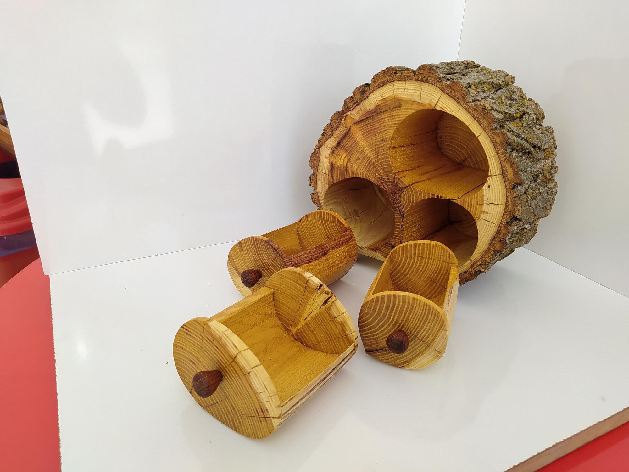 Wooden Box, Log Box,wooden Jewelry Box,handmade Wooden Box,handmade Log ...