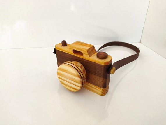 Handmade Wooden Toy Camera, Natural Teak Oil Finish - Etsy
