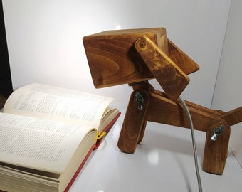 Lampe de bureau, veilleuse, lampadaire, abat-jour, lampe, lampe de travail, lampe de bureau, décoration en bois, fait main, décoration intérieure, cadeau pour la maison, créations artisanales en bois