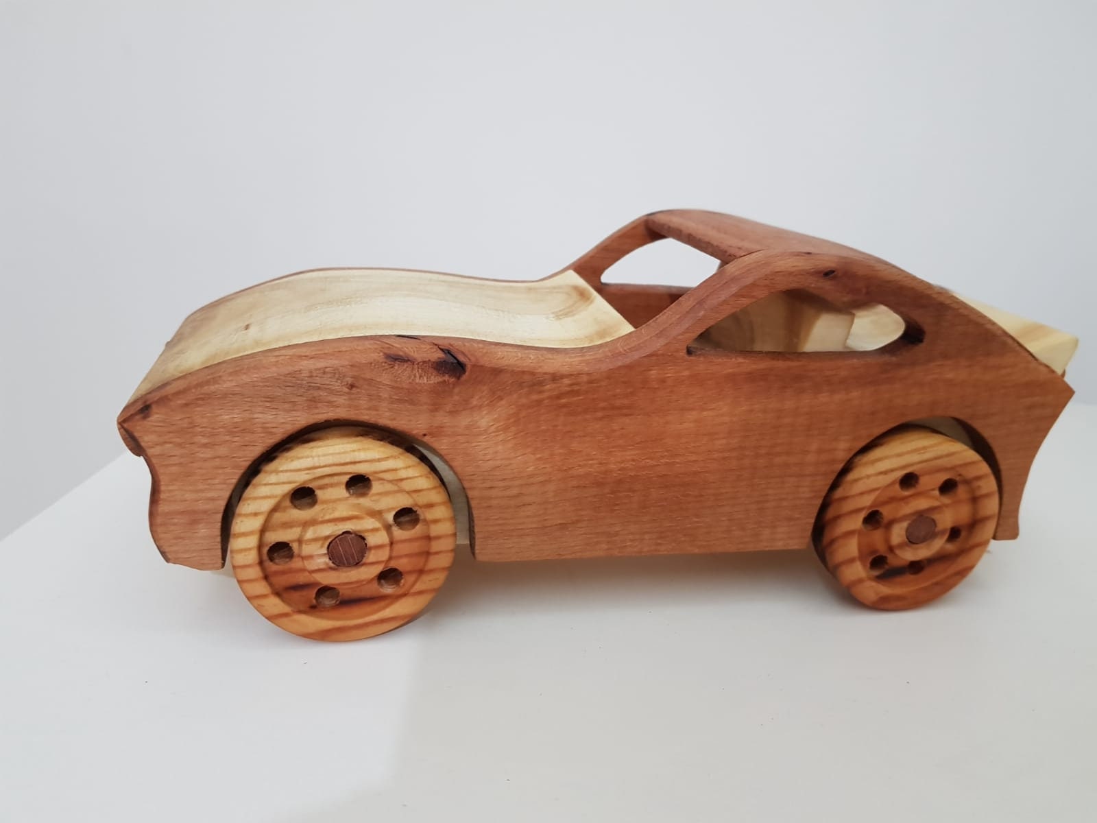 Handmade Wooden Sport Car, Natural Beech & Cypress Wood Toy - Etsy