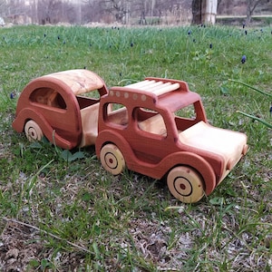 Handmade wooden toy,Caretta Caravan,Handmade Toy,Car,Wooden,