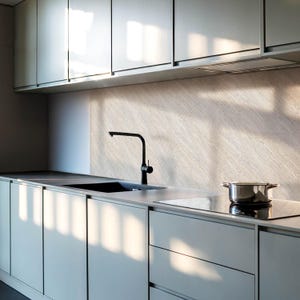 Natural Stone Pattern Tile Stickers, Creamy Removable Tiles, Tile Stickers, Texture PVC Floor Tiles, Kitchen Tile Stickers