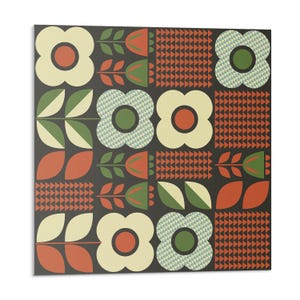 Floral Patterns And Figures Tile Stickers, Creamy Peel and Stick Tiles, Tile Stickers, Texture PVC Floor Tiles, Floor Tile Stickers