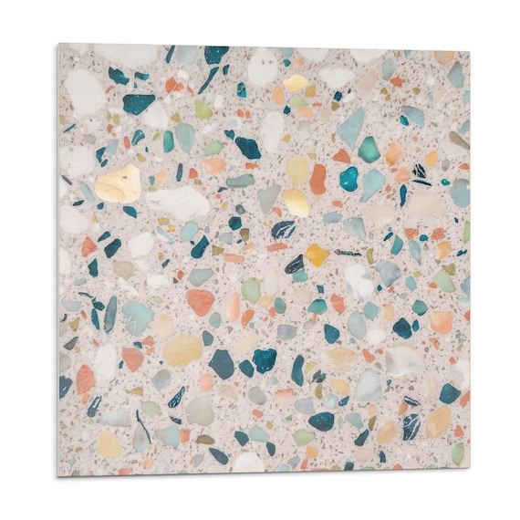 Many Stones Tile Stickers, Beige Removable Tiles, Tile Stickers, Texture PVC Floor Tiles, Kitchen Tile Stickers