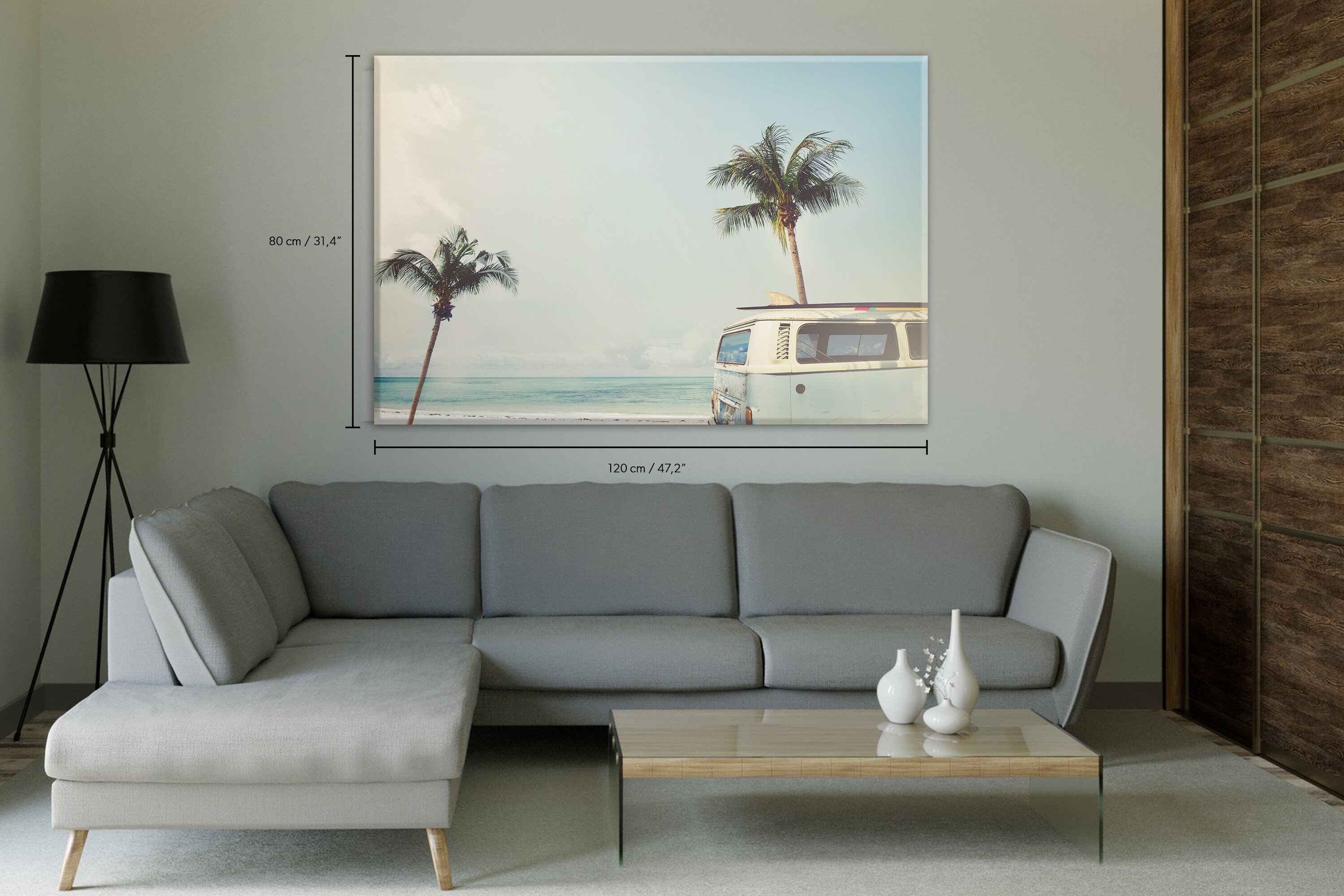 Vintage Car Parked on the Tropical Beach seaside With | Etsy