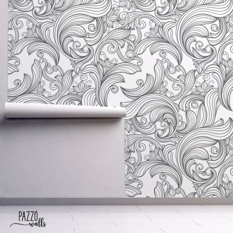 Vintage Floral Wallpaper Renters Decor Self Adhesive or Etsy