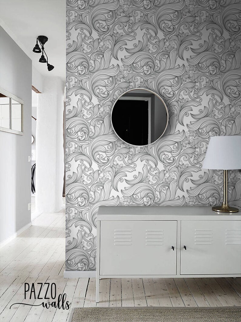 Vintage Floral Wallpaper Renters Decor Self Adhesive or Etsy