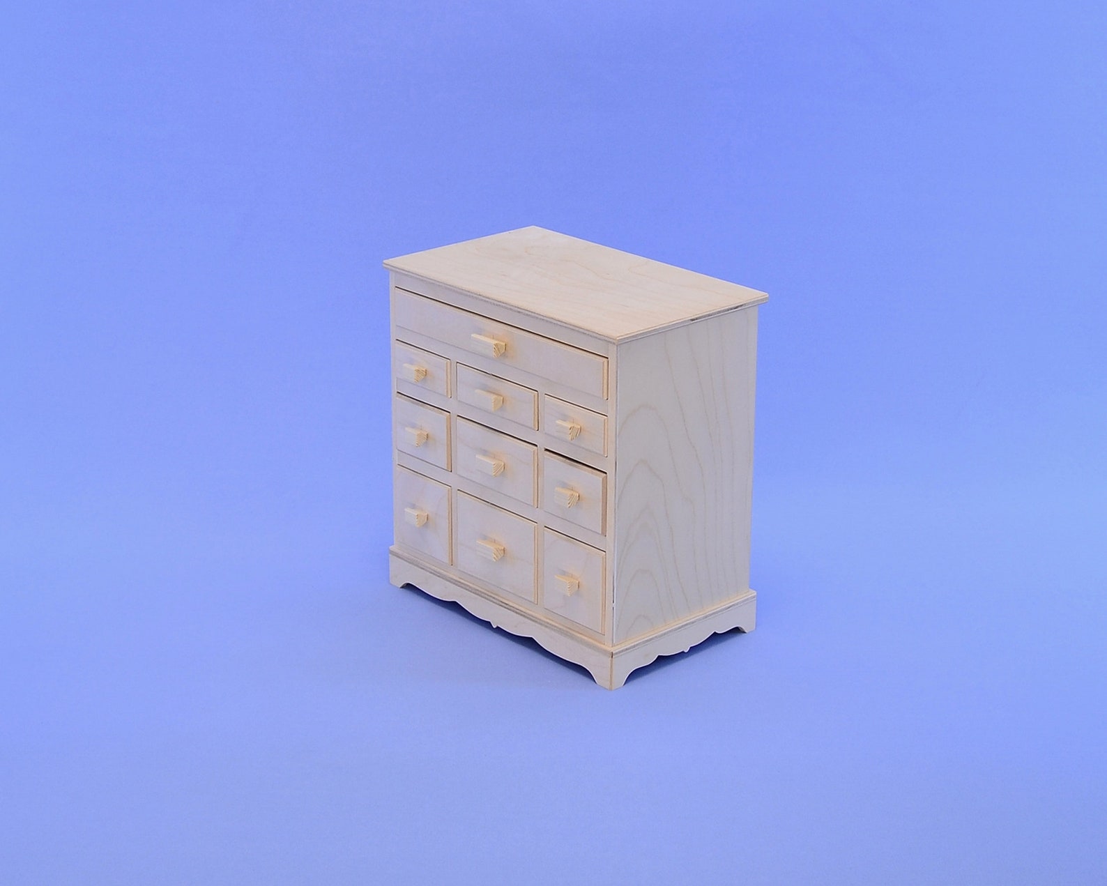 Piece of Wooddoll Dresser Doll Furniture Wood Preparation Etsy