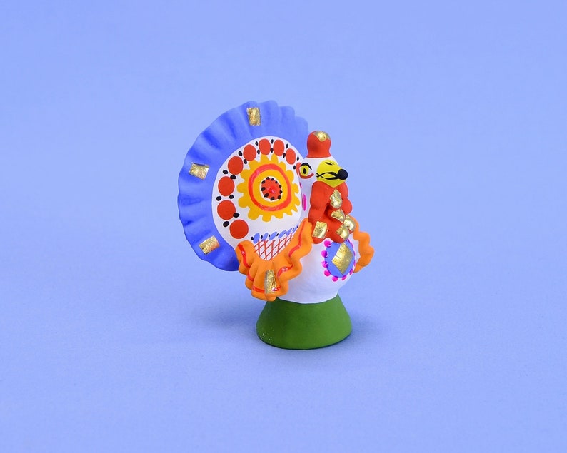 Clay Toy Sculpture turkey. Statuettes in Folk Art. Etsy