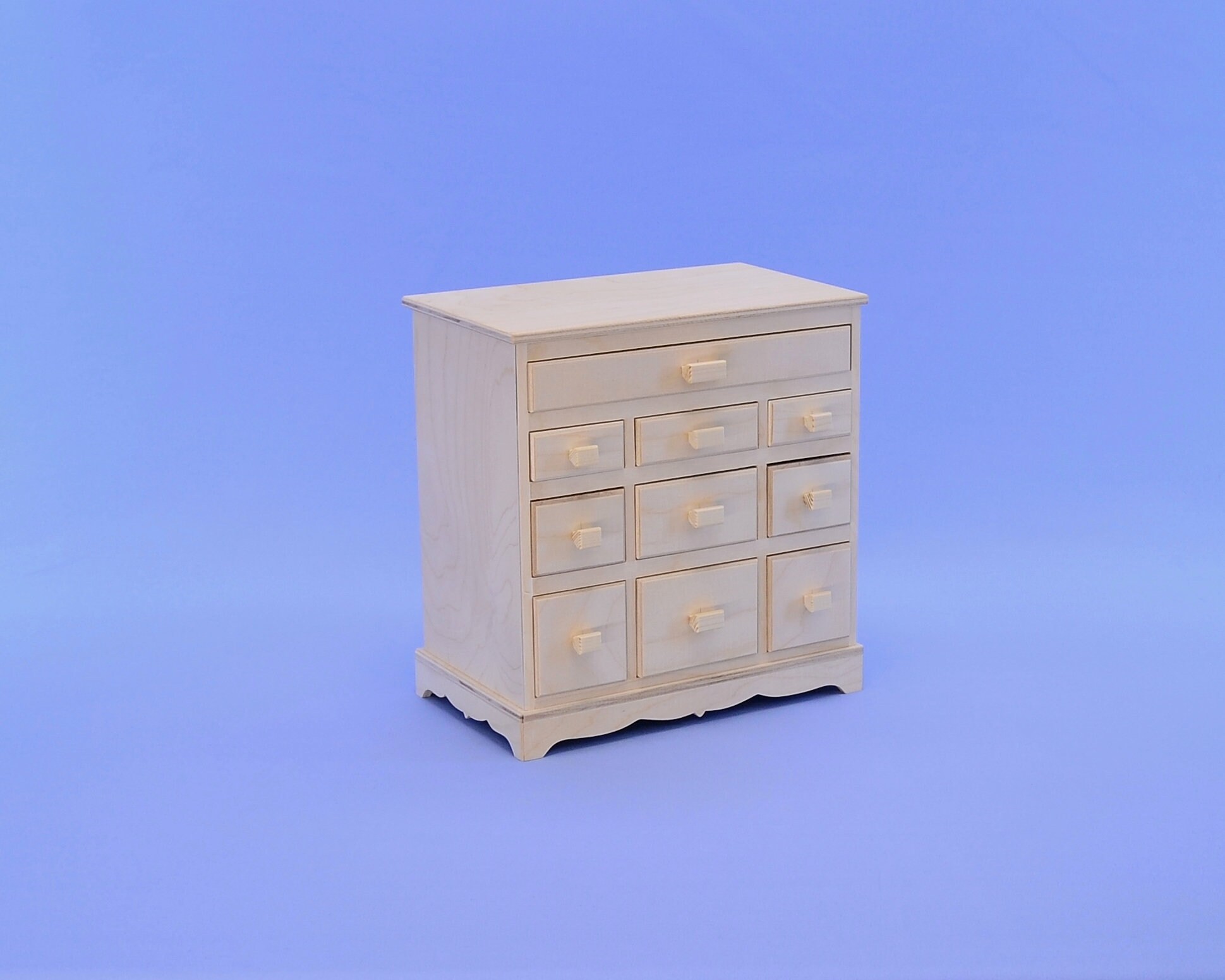 Piece of Wooddoll Dresser Doll Furniture Wood Preparation Etsy