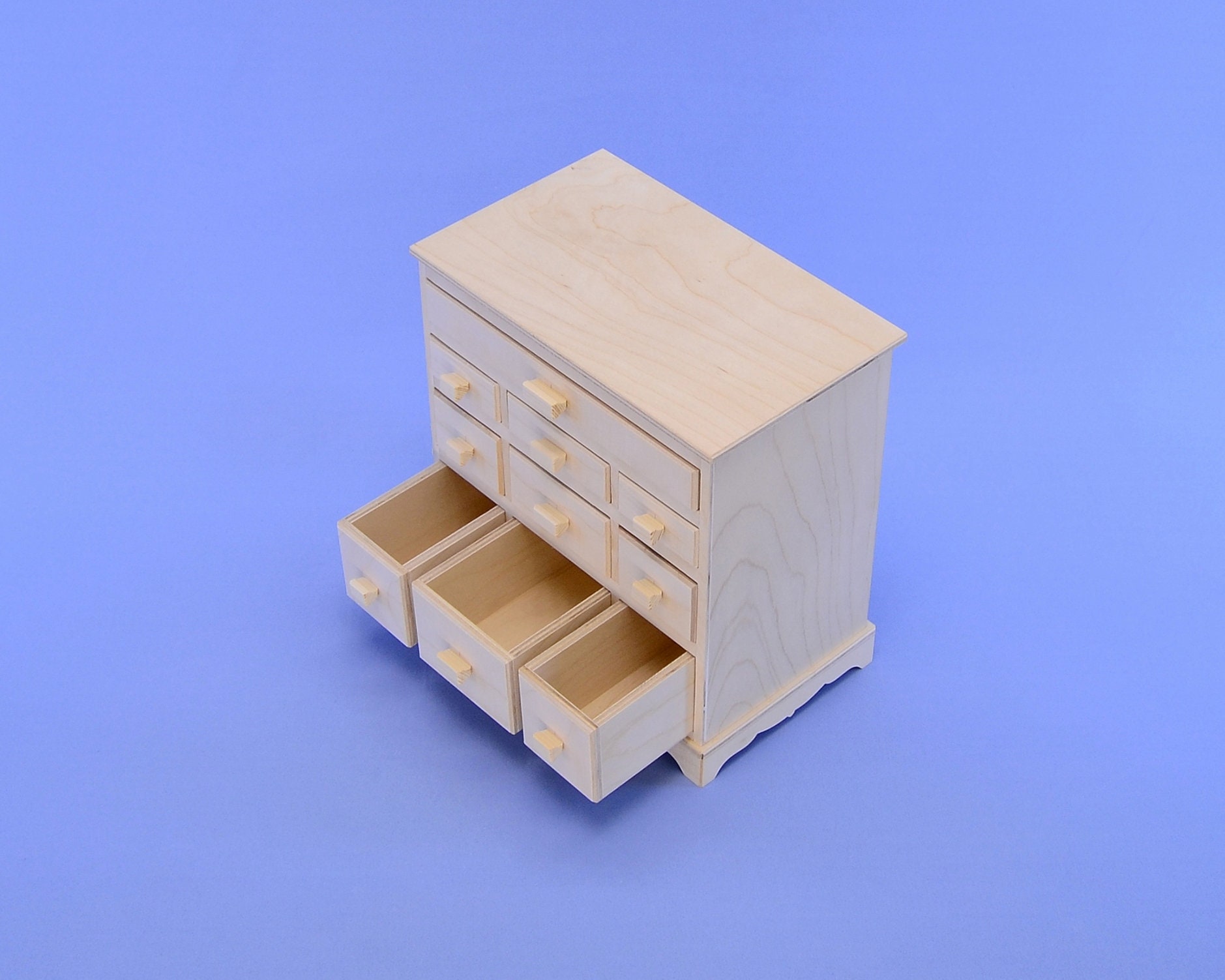 Piece of Wooddoll Dresser Doll Furniture Wood Preparation Etsy