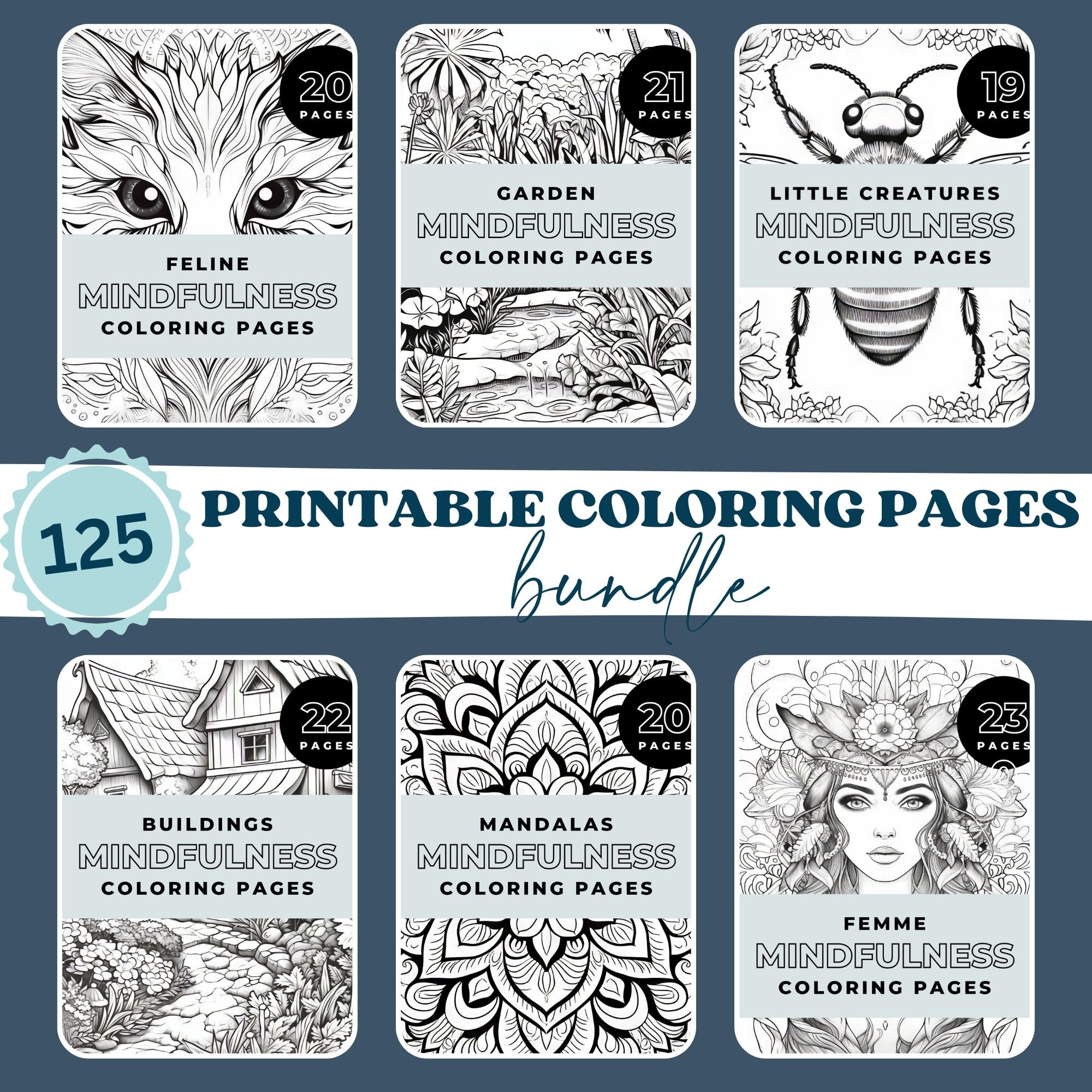 Nature-Inspired Mindfulness Coloring Book for Adult: with 50 Landscape  nature coloring pages, adult coloring books for anxiety and depression