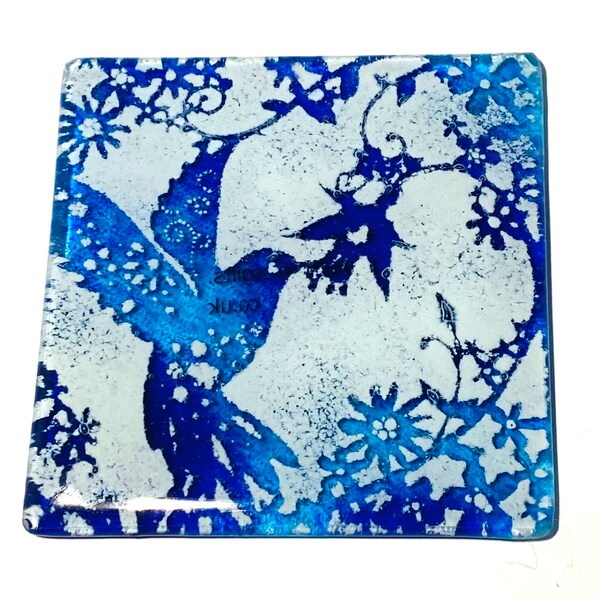 Fused Glass Tiles Etsy