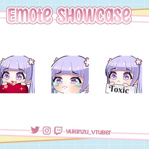 Aoba Suzukaze New Game Twitch Emotes 3x Anime Emote Pack for Twitch Streamer Affiliate & Partner Heart Cry Toxic Cute Sub Emotes