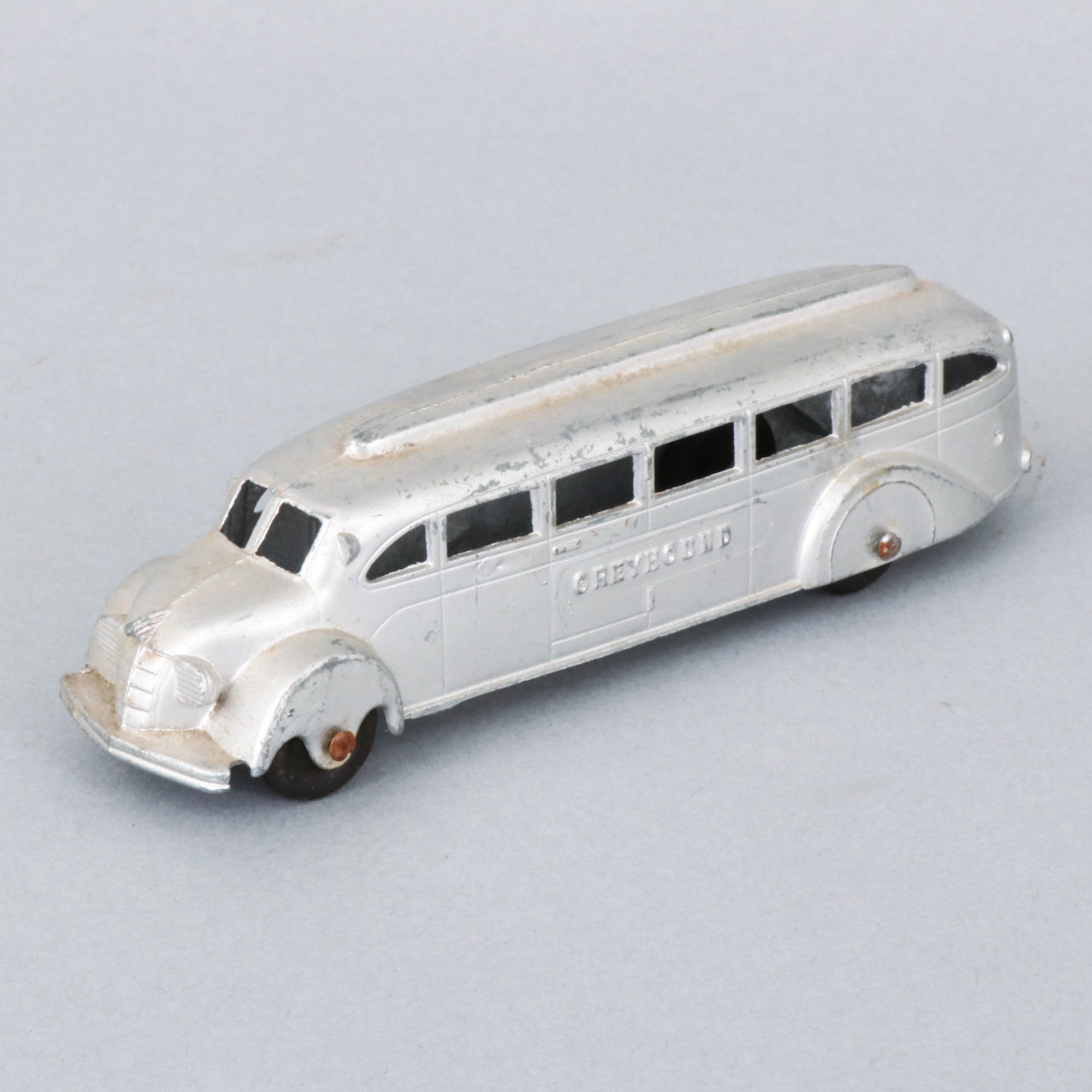 1940s Silver Painted Diecast Metal Greyhound Toy Bus Vintage Etsy