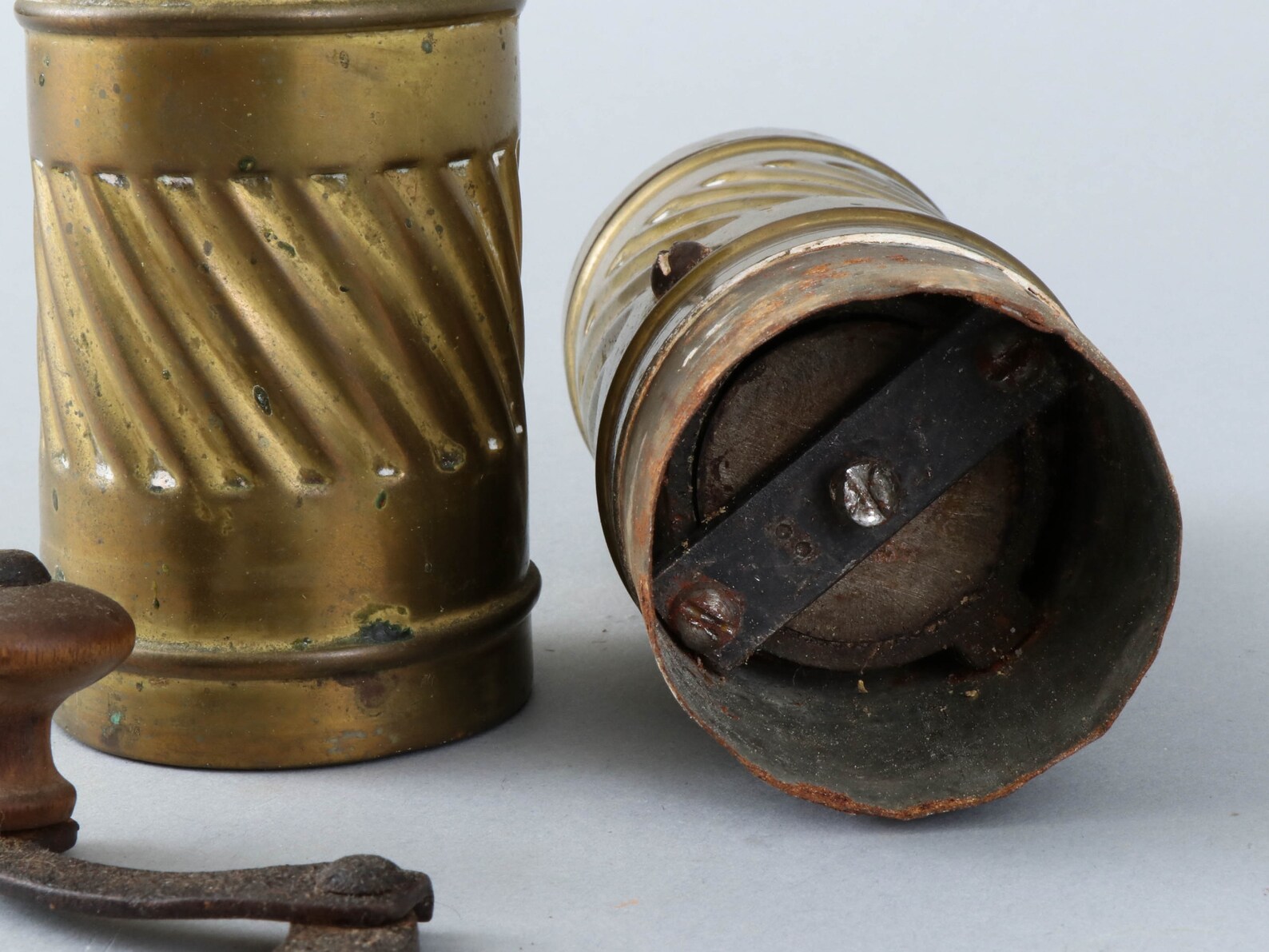 Vintage Brass Spices Grinder With Natural Patina Etsy