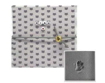 My Magic Footprint |  Cat Paw | Paw Print Set | Personalized Reminder Box | Gift for cat lovers
